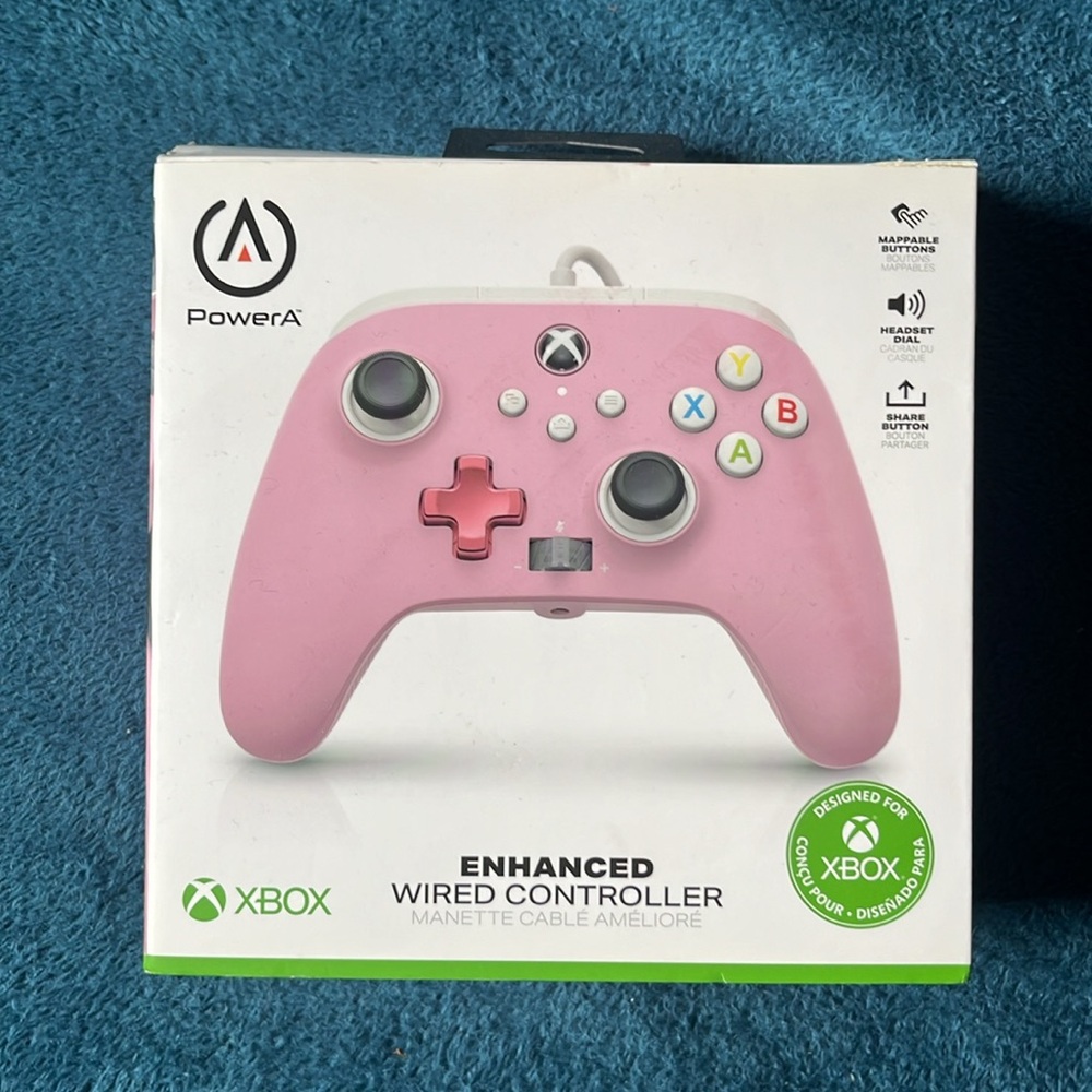 PowerA Enhanced Wired Controller for Xbox Series X|S - Pink, Licensed for Xbox